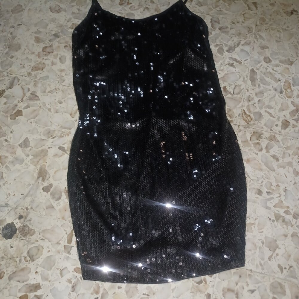 Dreamgirl Women's Short Dress Medium Black